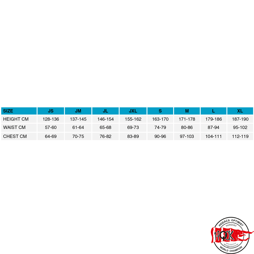 2542_3 Lycra size chart Lycra size chart